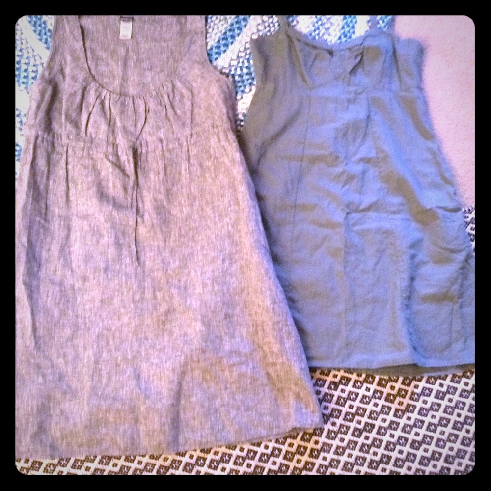 2 Patagonia Sz 10 gray/green Dresses